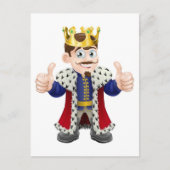 King cartoon briefkaart (Voorkant)
