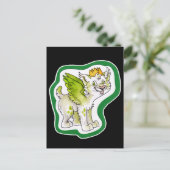 King Cat Briefkaart (Staand voorkant)