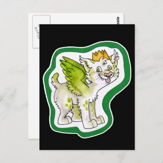 King Cat Briefkaart (Voorkant / Achterkant)