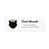 King Cat met gepersonaliseerd naamlabel Etiket (Voorkant)