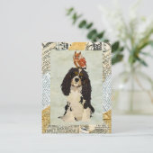 King Cavalier & Owl Briefkaart (Staand voorkant)
