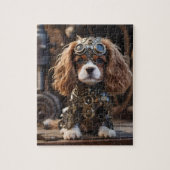 King Cavalier Spaniel Puppy Steampunked, Legpuzzel (Verticaal)