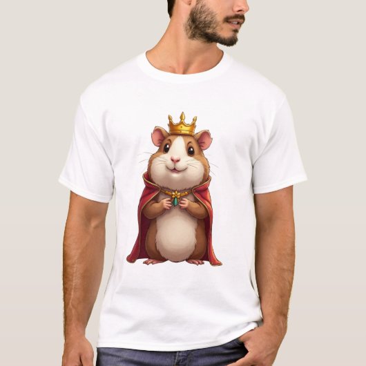 King Cavy – Majestic Guinea Pig TinyFur Shirt (Voorkant)