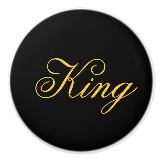 King Ceramic Knob Keramische Knop (Voorkant)