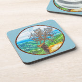 King Cervus Bier Onderzetter (Linkerzijde)