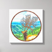 King Cervus Canvas Afdruk (Voorkant)