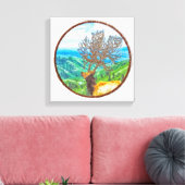 King Cervus Canvas Afdruk (Insitu (Woonkamer))