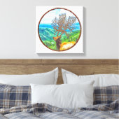 King Cervus Canvas Afdruk (Insitu (Slaapkamer))