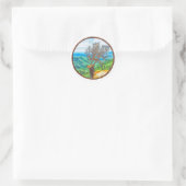 King Cervus Ronde Sticker (Tas)