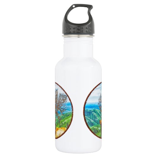 King Cervus Waterfles (Voorkant)