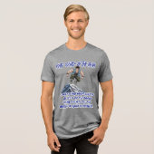 KING ‘CHAD’ OF THE PEAK” Tri-Blend SHIRT (Voorkant volledig)
