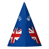 King Charles 111 Crown Royal England Vlag Feesthoedjes (Achterkant)