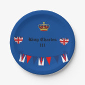 King Charles 111 Crown Royal Papieren Bordje (Voorkant)