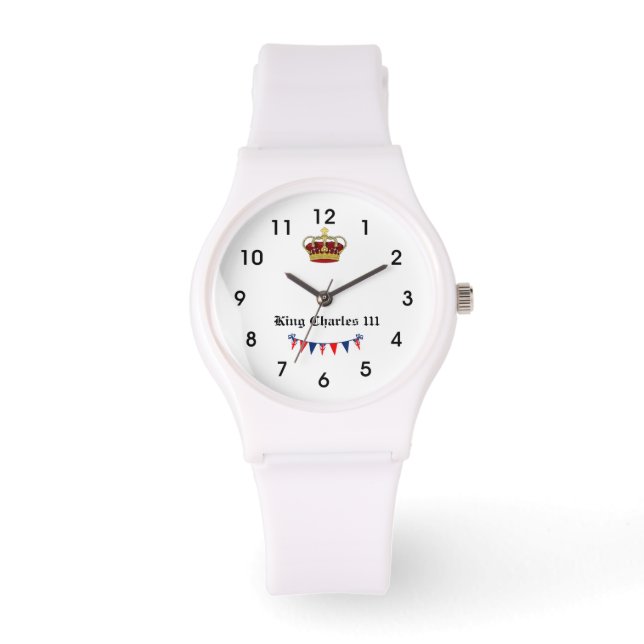 King Charles 111 Crown Royalty Horloge (Voorkant)