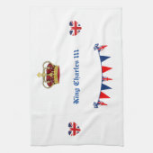 King Charles 111 Crown Royalty Theedoek (Verticaal)