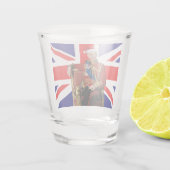 King Charles British Christmas Shot Glas (Achterkant)