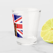 King Charles British Christmas Shot Glas (Rechts)