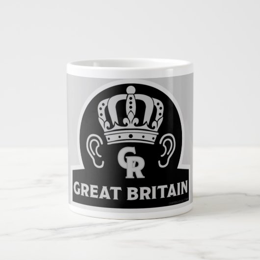 King Charles British Royal Crown Coffee Mok (Voorkant)