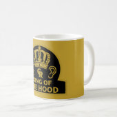 King Charles British Royal Crown Large Coffee Mok (Voorkant rechts)