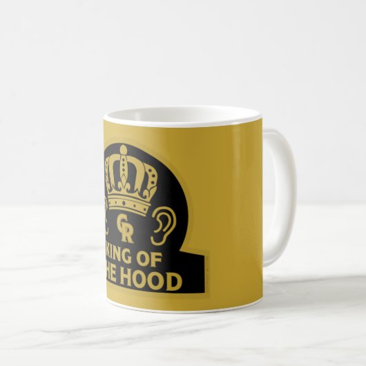 King Charles British Royal Crown Large Coffee Mok (Voorkant rechts)