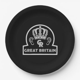 King Charles British Royal Crown Papieren Bordje