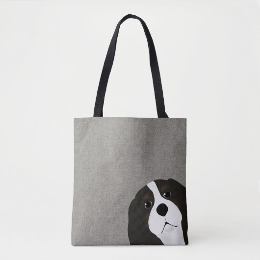 King Charles Cavalier Allover Tas (Voorkant)