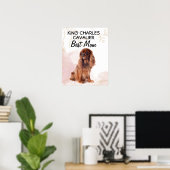 King Charles Cavalier Best mama Poster (Thuiskantoor)