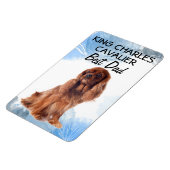 King Charles Cavalier Beste vader Magneet (Linkerzijde)