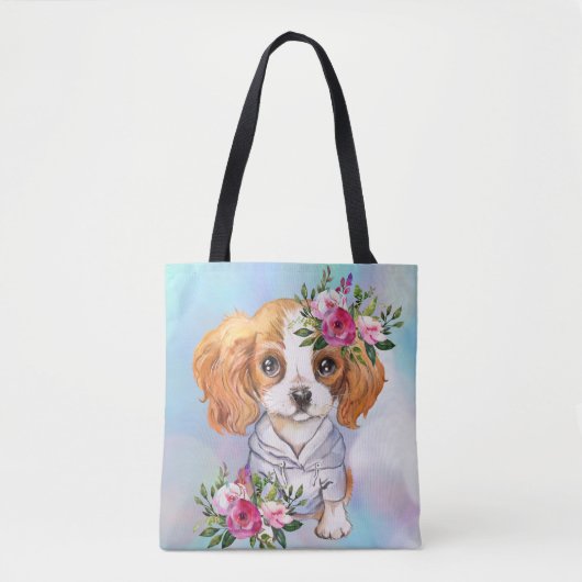 King Charles Cavalier Canvas tas (Voorkant)
