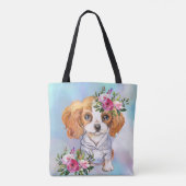 King Charles Cavalier Canvas tas (Achterkant)