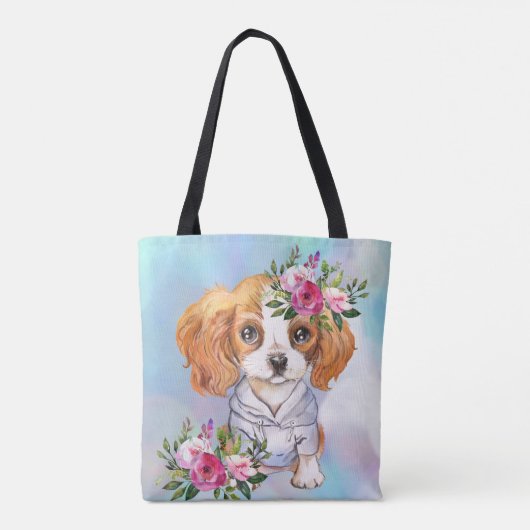 King Charles Cavalier Canvas tas (Achterkant)