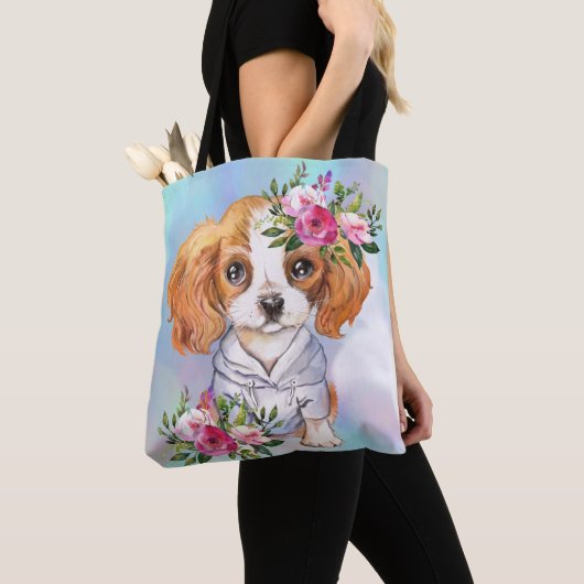 King Charles Cavalier Canvas tas (Dichtbij)
