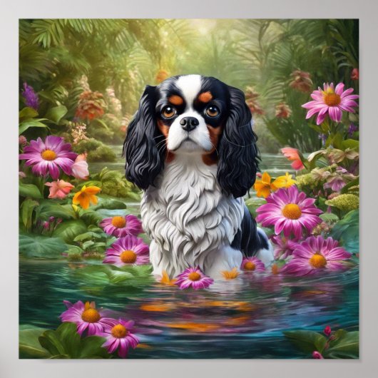King Charles Cavalier Poster (Voorkant)
