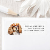 King Charles Cavalier Retouradreslabels Etiket (Insitu)