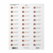 King Charles Cavalier Return Address Labels (Full Sheet)