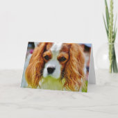 King Charles Cavalier Spaniel Birthday Card Kaart (Voorkant)
