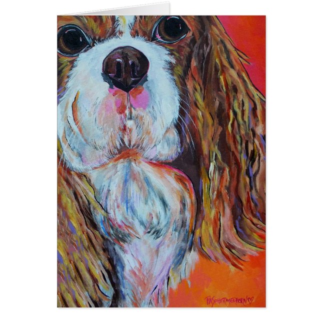 King Charles Cavalier Spaniel Card (Voorkant)