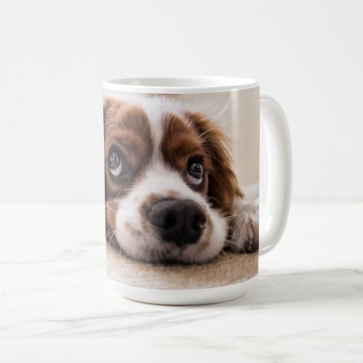 King Charles Cavalier Spaniel gepersonaliseerd Koffiemok (Voorkant rechts)