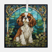 King Charles Cavalier Spaniel Hondenglas Ornament (Achterkant)
