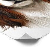 King Charles Cavalier Spaniel Pet Portret Poster (Hoek)