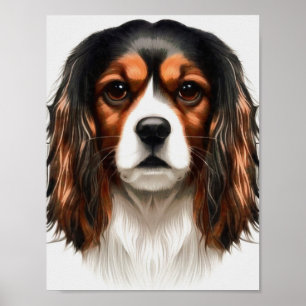 King Charles Cavalier Spaniel Pet Portret Poster