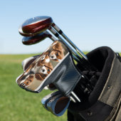 King Charles Cavalier Spaniel Puppies zijn zo Scha Golfheadcover (Insitu)
