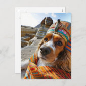King Charles Cocker Spaniel in Egypt Feestdagenkaart (Voorkant / Achterkant)