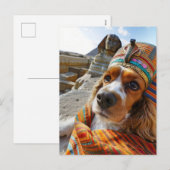 King Charles Cocker Spaniel in Egypte Feestdagenkaart (Voorkant / Achterkant)