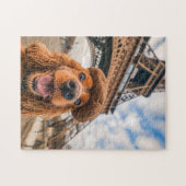 King Charles Cocker Spaniel in Parijs Legpuzzel (Horizontaal)