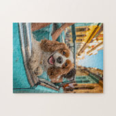 King Charles Cocker Spaniel maakt selfies in Cuba Legpuzzel (Horizontaal)
