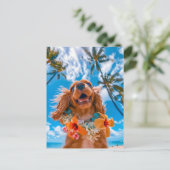 King Charles Cocker Spaniel Takes Selfies Across t Feestdagenkaart (Staand voorkant)