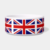 King Charles coronation UK vlag pet bowl