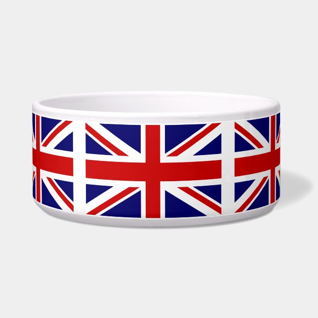 King Charles coronation UK vlag pet bowl Voerbakje (Rechts)