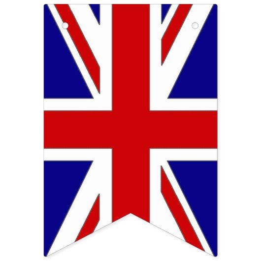 King Charles Coronation Union Jack British Bunting Vlaggetjes (Tweede vlag)